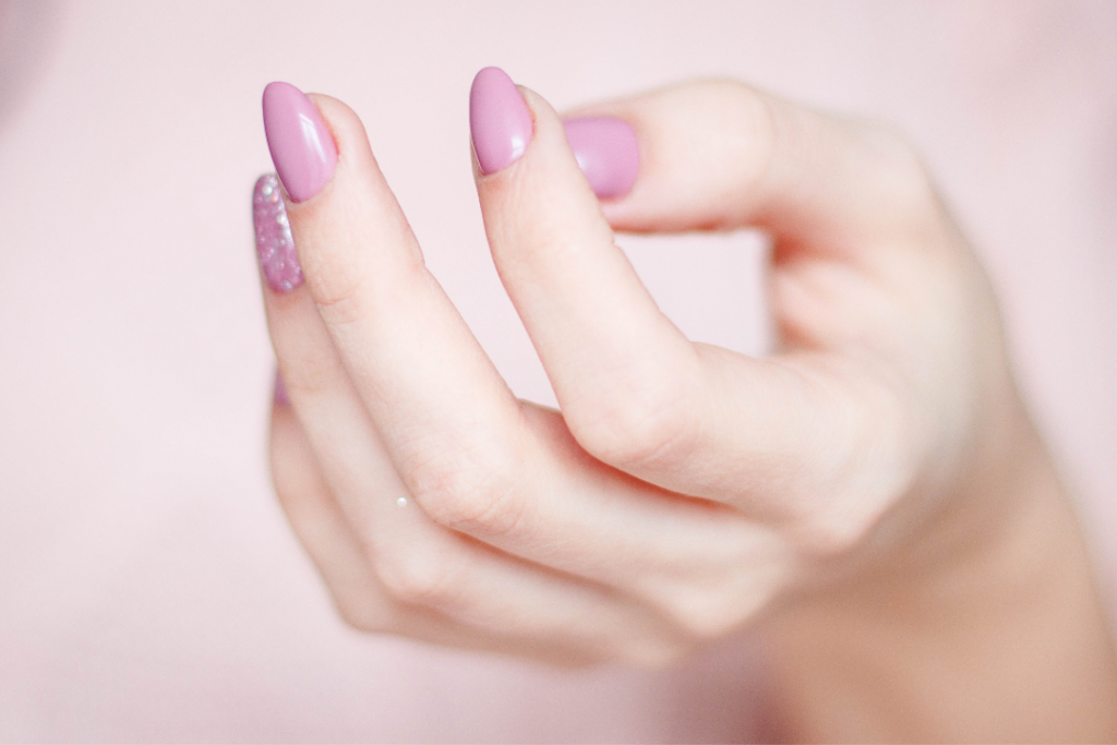 Nail enhancements - photo of acrylic nails