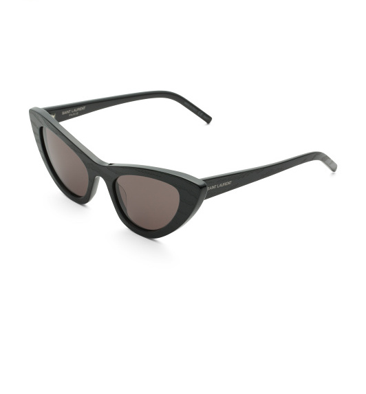 Black cat-eye sunglasses
