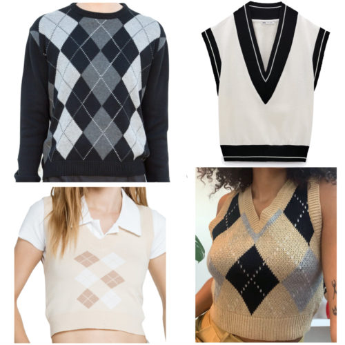 Madison Beer Argyle Sweaters