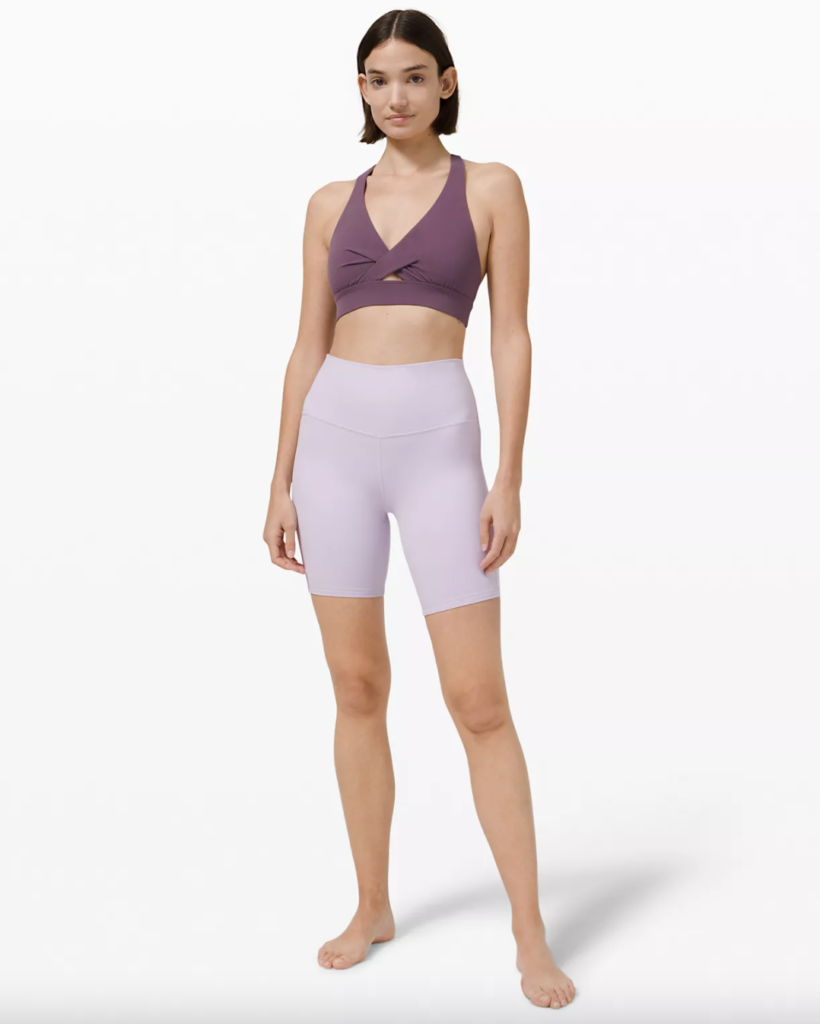 Lululemon lavender dew align shorts
