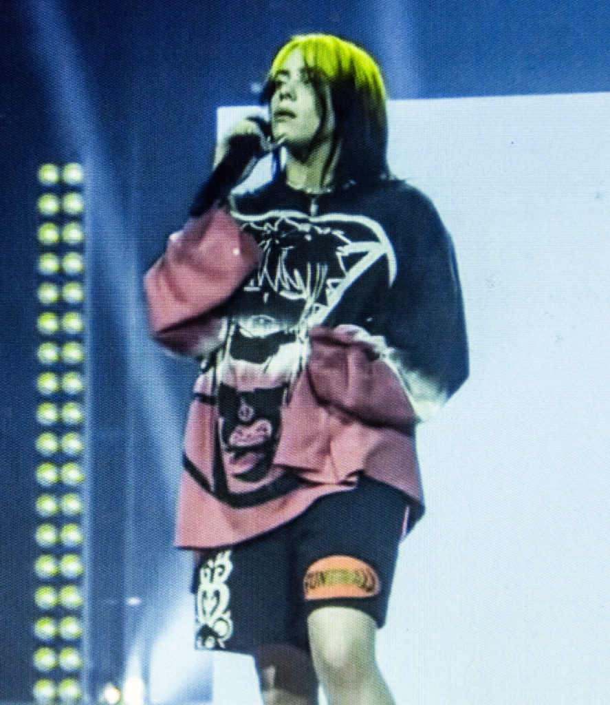 Billie Eilish performing