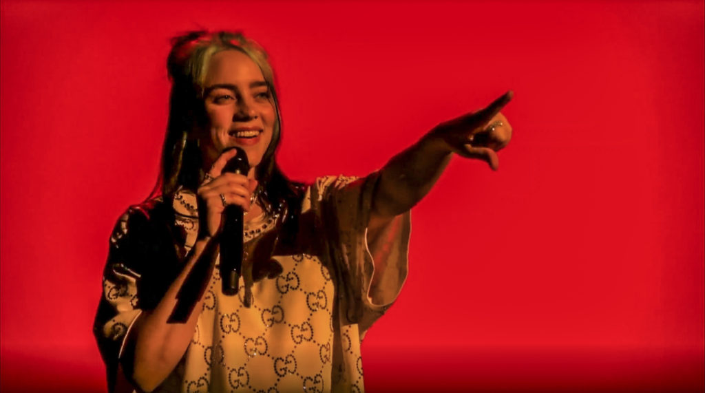 Billie Eilish in Gucci