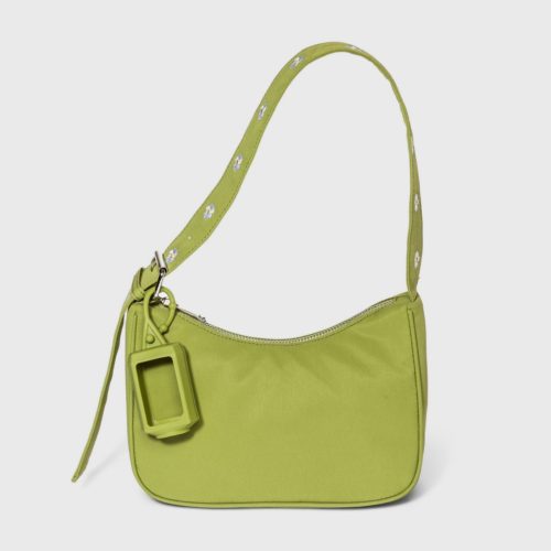 Target Green Zip Closure Bag