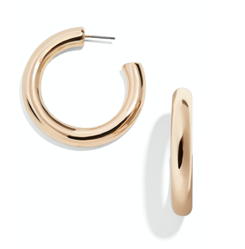 Baublebar Gold Tube Hoop Earrings