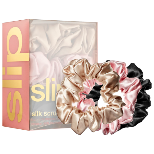 Slip silk scrunchies