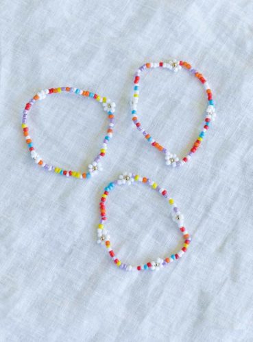 Colorful beaded bracelets from princess polly 