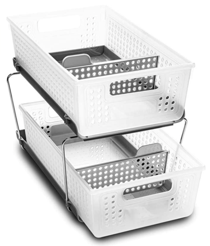 Clear stackable drawer set from Amazon