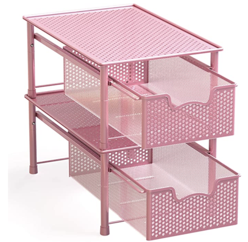 Pink stackable drawer set from Amazon