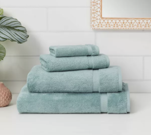 Sky blue towels from Target