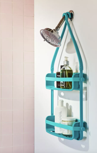 Blue shower caddy from Urban Outfitters