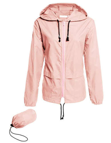 blush raincoat from Amazon