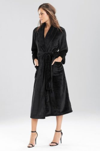 Black spa robe