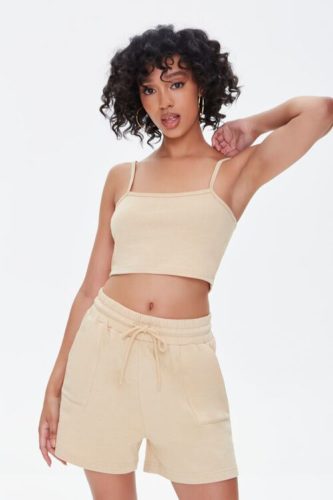 Cropped Cami and Shorts Set