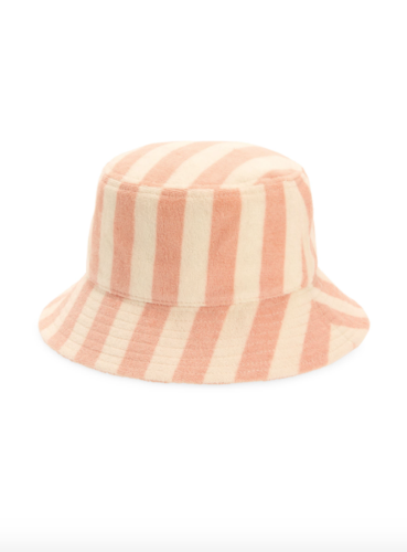Stripe bucket hat
