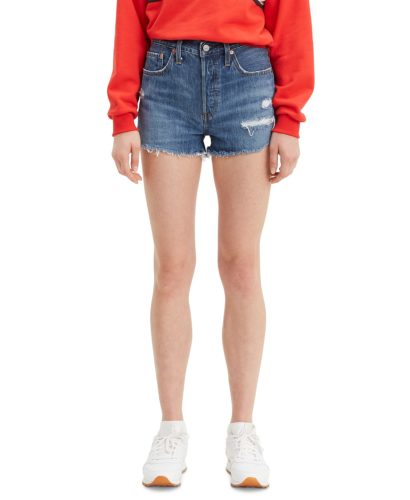 High Rise Denim Shorts