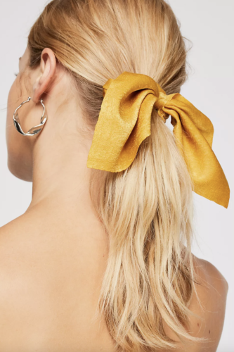 mustard wrap hair tie