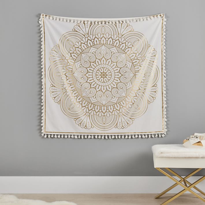 Tassel mandala tapestry from PBdorm