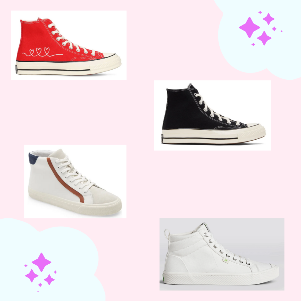 High top sneakers for fall