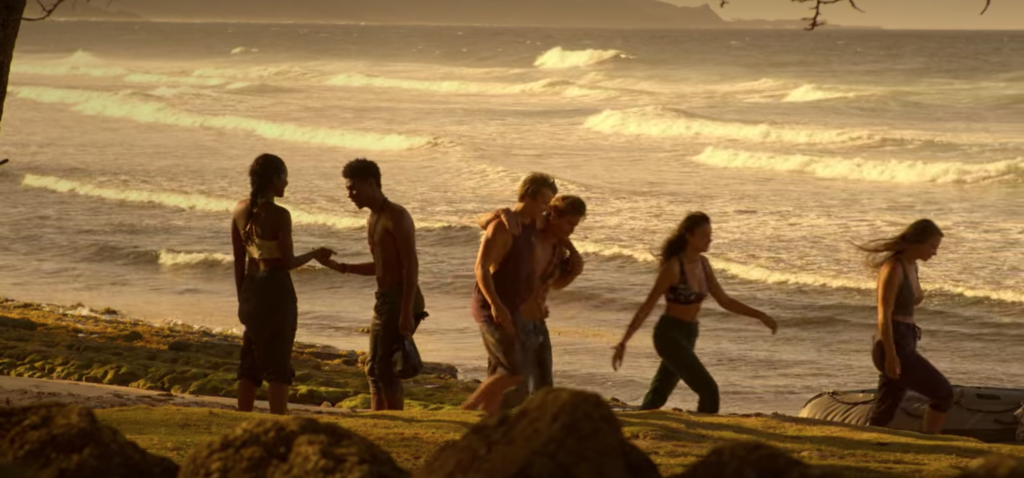 Screenshot of the cast of Outer Banks season 2