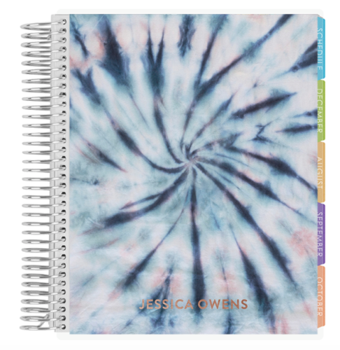 Erin Condren Planner, blue tie dye