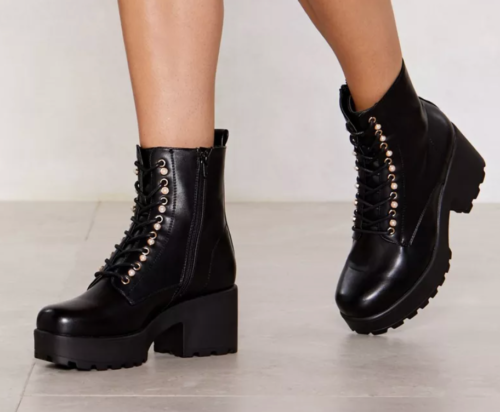 Chunky combat boots from Nasty Gal