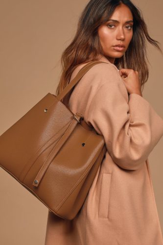 Vegan Leather Tote Bag