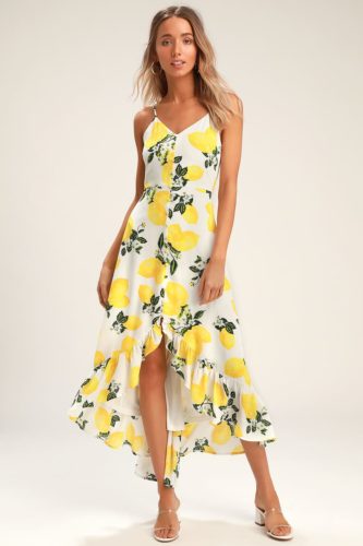 Lemon Print Dress