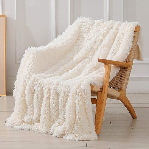 Decorative Extra Soft Fuzzy Faux Fur Throw Blanket