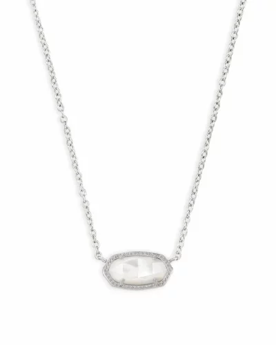 Elisa Silver Short Pendant Necklace