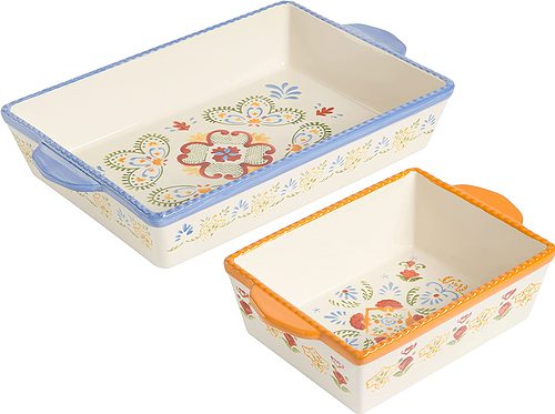 Hand Painted Tierra Mix and Match Bakeware Set
