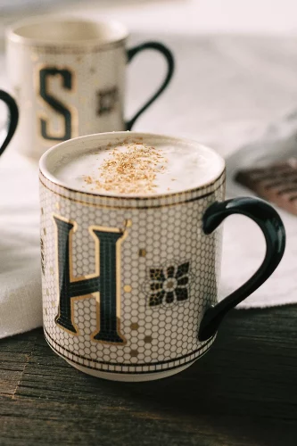 Tiled Margot Monogram Mug