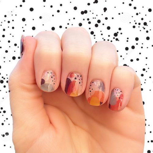 Fall fling nails from Etsy