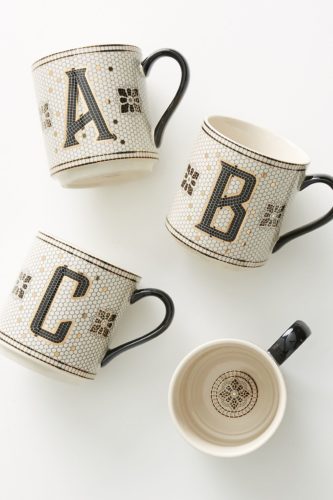 Anthropologie Monogram Mug