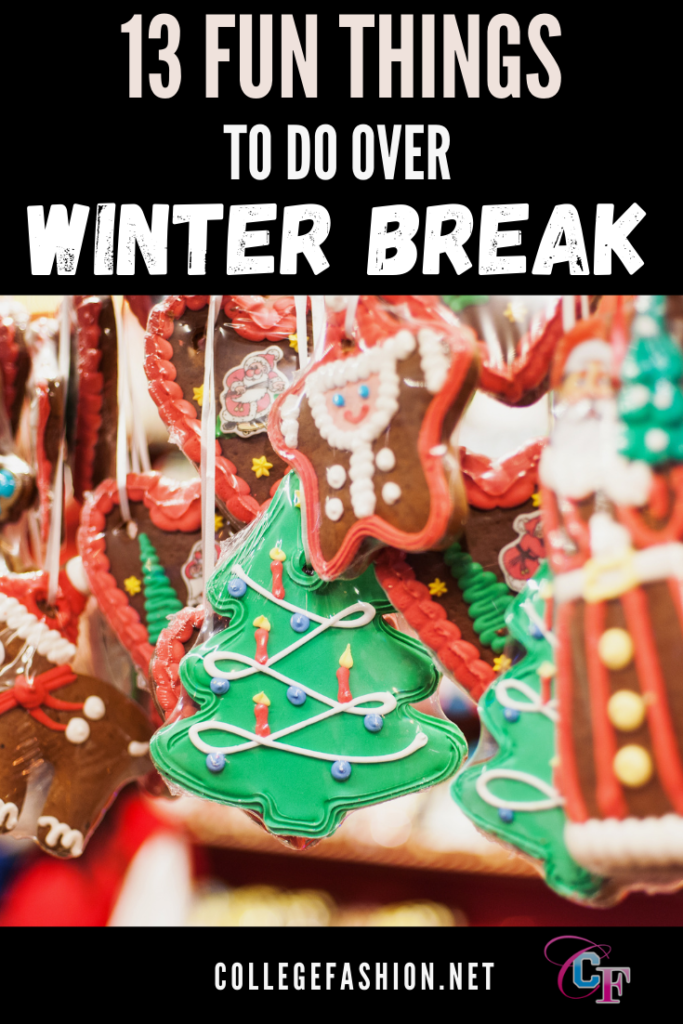 13 fun things to do over winter break - photo of christmas ornaments hanging on a tree