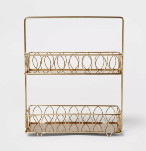 gold tier wire spice rack