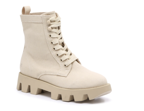 off-white combat boots with exaggerated lug soles 