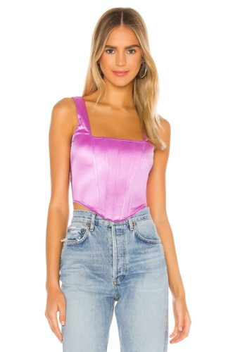 Revolve Purple Corset Top