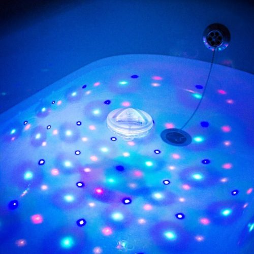 Underwater disco light show -- gadget to display lights in your bath