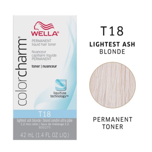 Wella Color Charm toner in T18 Lightest Ash Blonde