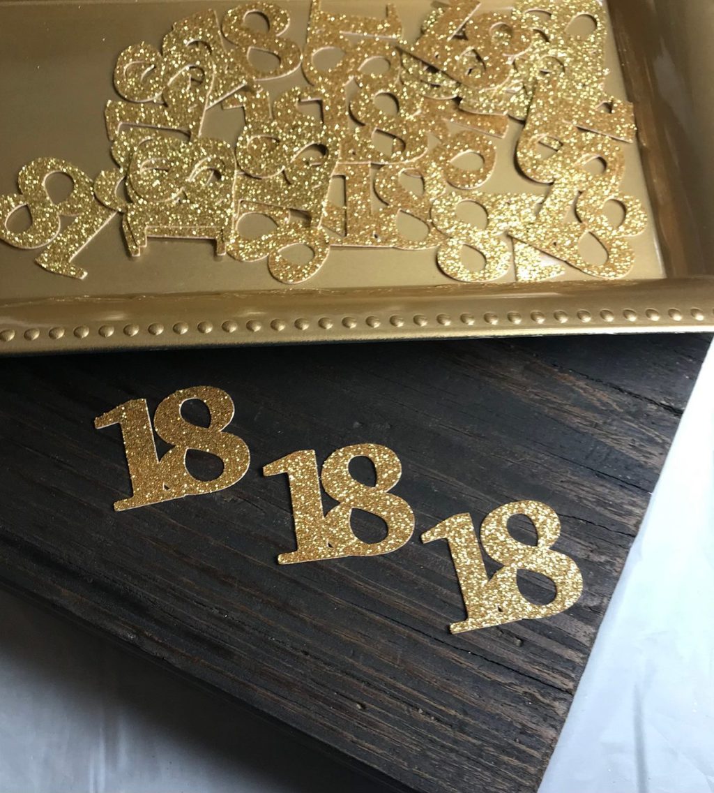 Confetti 18th Birthday Decoration - 18th Birthday Decoration - Confetti