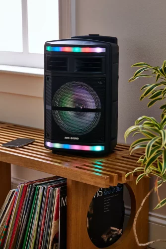 Party speaker from Urban Outfitters with color changing lights