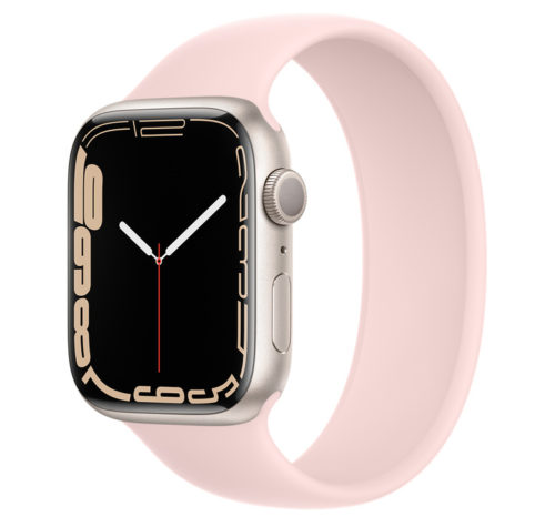 Apple Watch with pink band