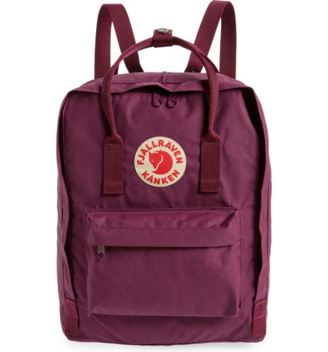 Fjallraven backpack in dark purple