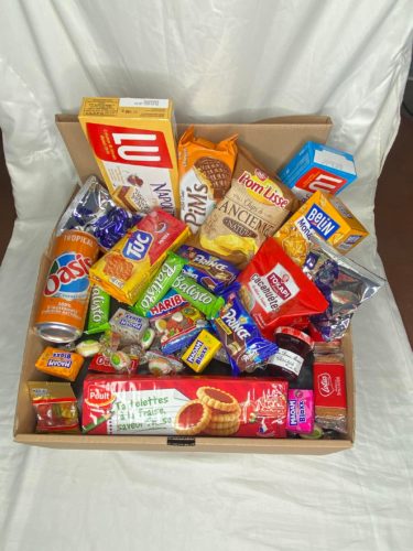 Box of french snacks