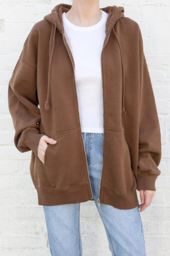 Brandy Melville Hoodie in medium brown