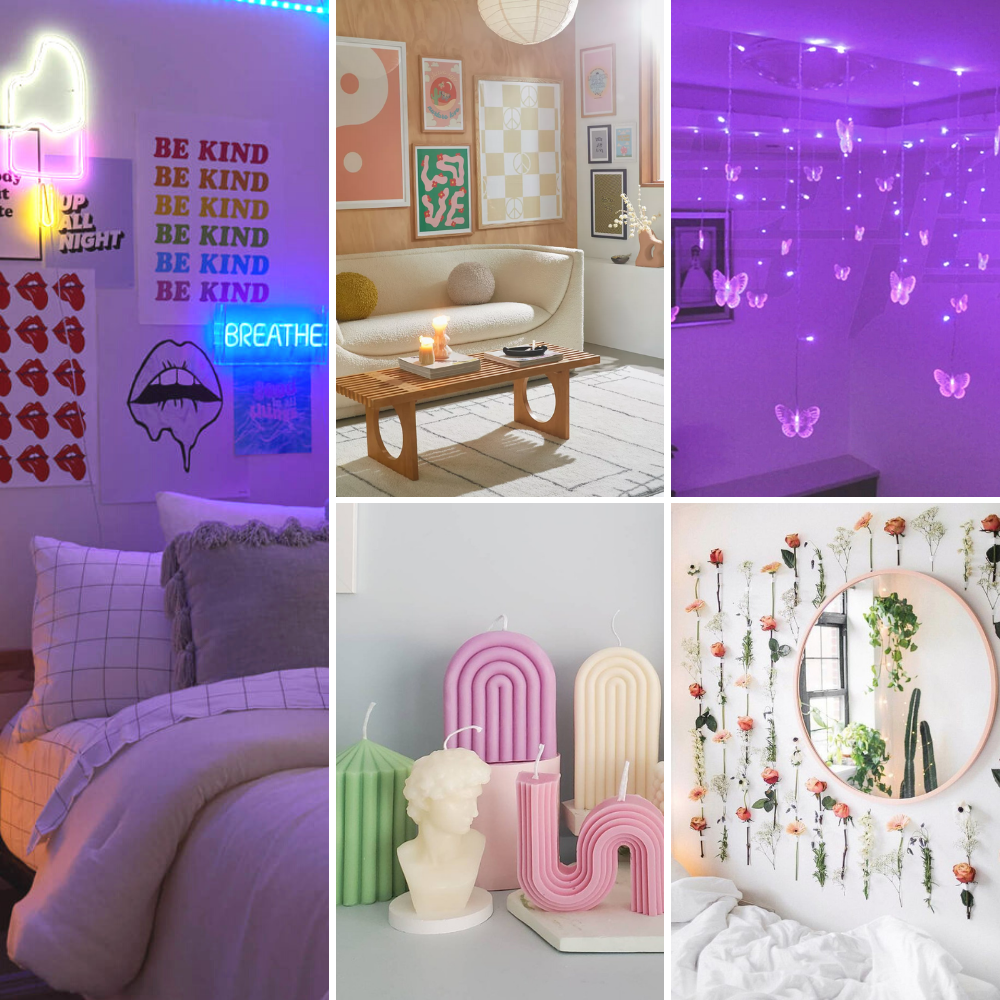 Example of a TikTok aesthetic dorm theme