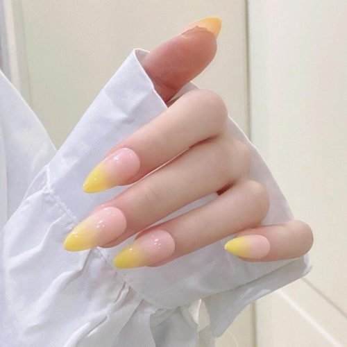 Stylish Yellow Nails