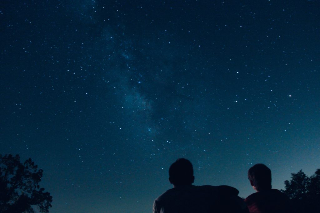 Stargazing photo from unsplash