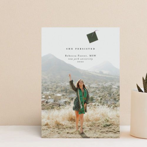 She Persisted photo graduation announcement from Minted