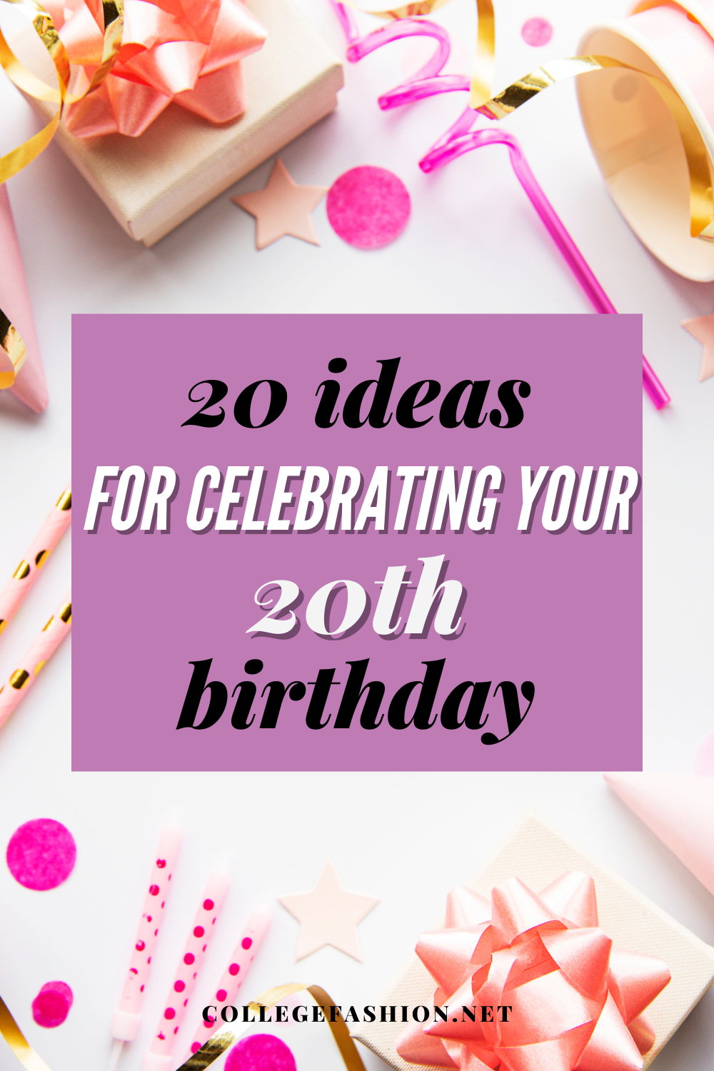 20th Birthday Decorations For Women Including 20th Birthday Sash